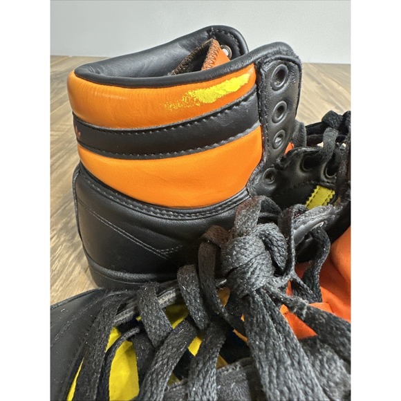 ADIDAS High Top Ten Hi Black Stripes Orange Mens 10.5 Basketball Sneakers Street main image 5